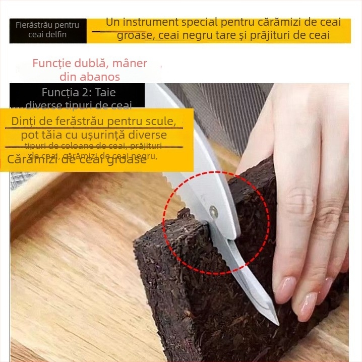 Set de instrumente pentru ceai din oțel inoxidabil: cuțit de ceai, foarfecă, clește și ac de ceai