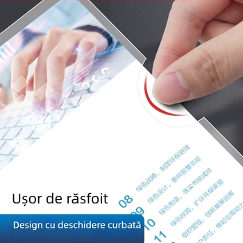 Deli 5706A dosar din plastic pentru documente A4, cu clemă în formă de L, transparent