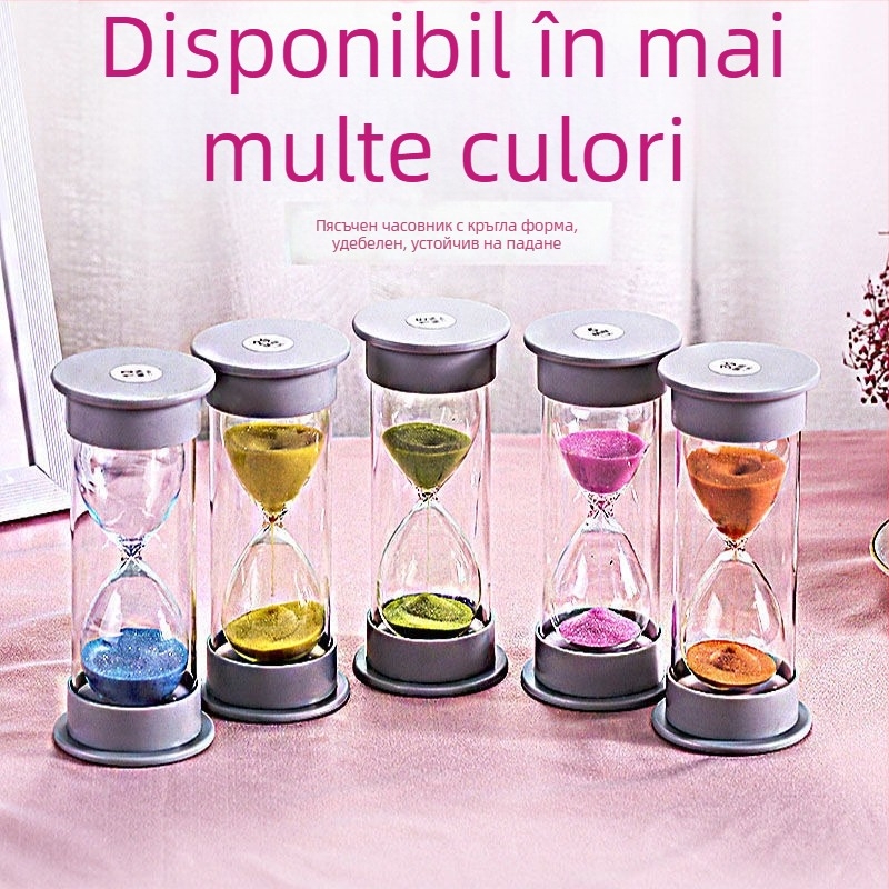 Clepsidră mini durabilă, cronometru de 10/30/25/40/60 de minute, pentru copii și elevi.