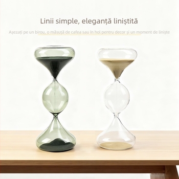 Clepsidră din sticlă, creativă, cu trei straturi geometrice, decor nordic pentru casă, personalizat