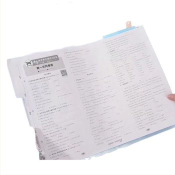 Clip pentru documente A3/A4 cu brațe duble — organizator de fișiere transparent colorat, deschidere laterală