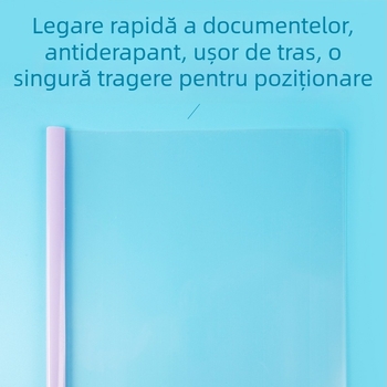 Mapă A4 cu clips de tragere și inserturi transparente, capacitate mare pentru documente