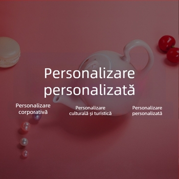 Runniu ceainic din porțelan, Kung Fu, cu model și logo personalizate, set cadou, stil chinezesc