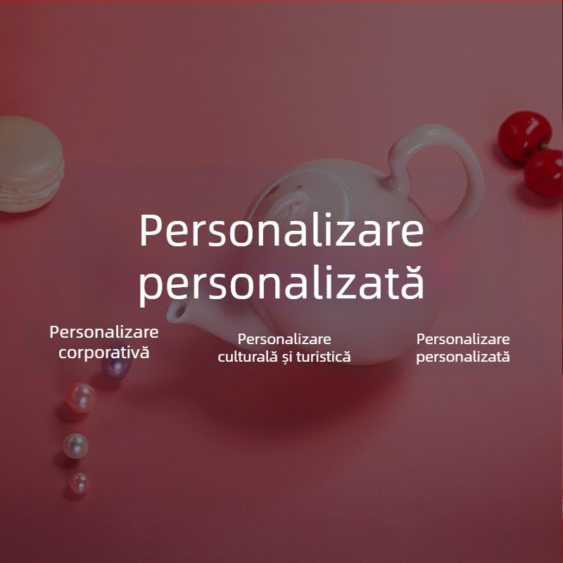 Runniu ceainic din porțelan, Kung Fu, cu model și logo personalizate, set cadou, stil chinezesc