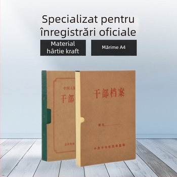 Dosar A4 verde pentru evaluarea documentelor, geantă pentru documente de instruire personale și de unitate, cutie de depozitare pentru funcționari publici