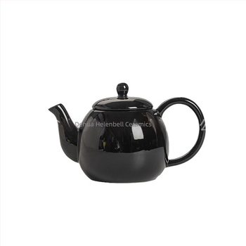 Ceainic ceramic cu filtru, capacitate mare, mâner de ridicare