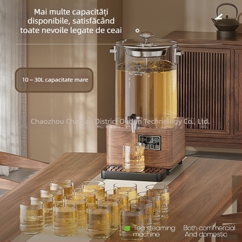 Orton Recipient Inteligent pentru Ceai, Comercial, Capacitate Mare 201-300 ml, PP Plastic, Recipient Izolat pentru Ceai