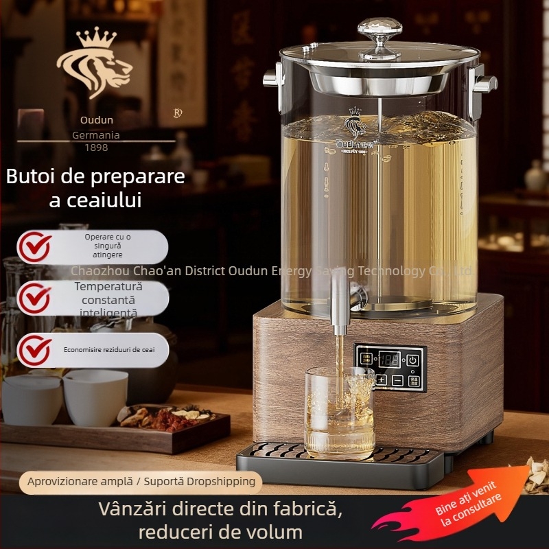 Orton Recipient Inteligent pentru Ceai, Comercial, Capacitate Mare 201-300 ml, PP Plastic, Recipient Izolat pentru Ceai