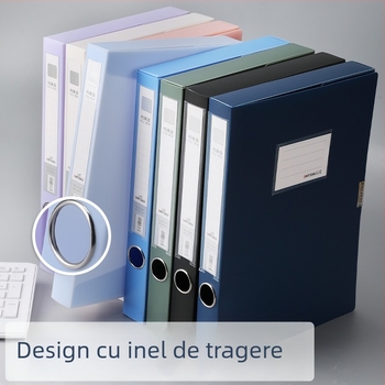 Cutie de fișiere Morandi personalizată, cutie pliabilă de depozitare a documentelor, ultra groasă, cu capacitate mare pentru birou
