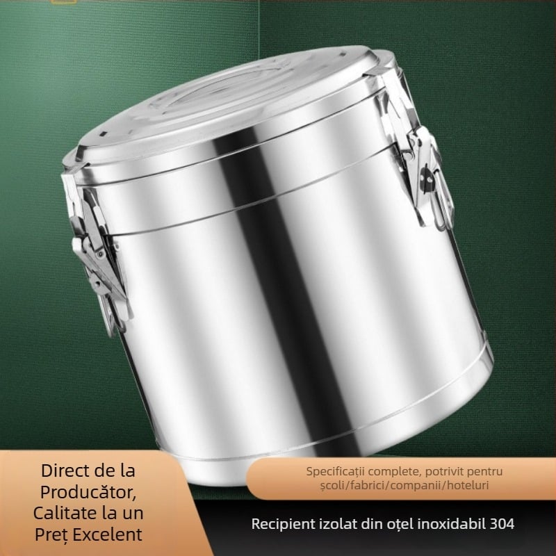 Recipient izolat din oțel inoxidabil 304, capacitate mare pentru prânz, supă, ceai și ceai cu lapte