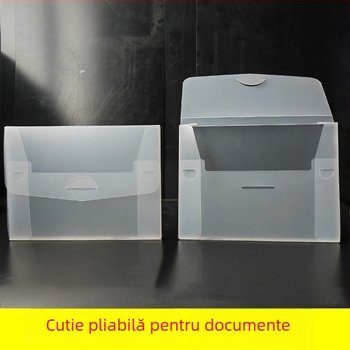 Cutie pliabilă din PP pentru fișiere și documente, materiale de birou, dosare ale cadrelor și personalului, evidențe contabile