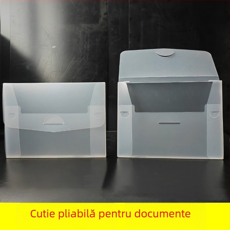 Cutie pliabilă din PP pentru fișiere și documente, materiale de birou, dosare ale cadrelor și personalului, evidențe contabile