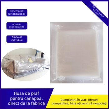 Husă de canapea din plastic, acoperire completă, protecție împotriva prafului și apei
