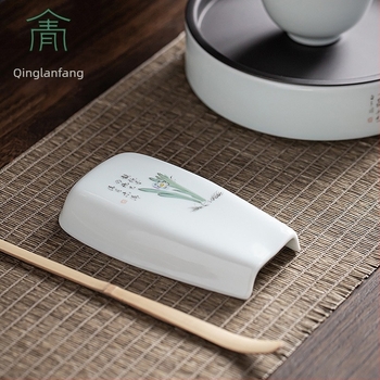Set de ceai porțelan în stil chinezesc, verde închis, pentru ceremonia Gongfu, pictat manual – Cele Patru Sezoane ale Tinereții.