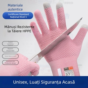 Mănuși de bucătărie rezistente la tăiere pentru femei, mănuși de protecție alimentară pentru tăierea legumelor, a peștelui și a cărnii, deschiderea stridiilor
