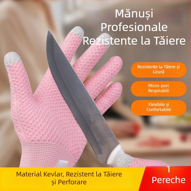 Mănuși de bucătărie rezistente la tăiere pentru femei, mănuși de protecție alimentară pentru tăierea legumelor, a peștelui și a cărnii, deschiderea stridiilor