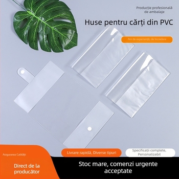 Copertă de carte transparentă, impermeabilă, set pentru elevi, format A4, folie protectoare din plastic
