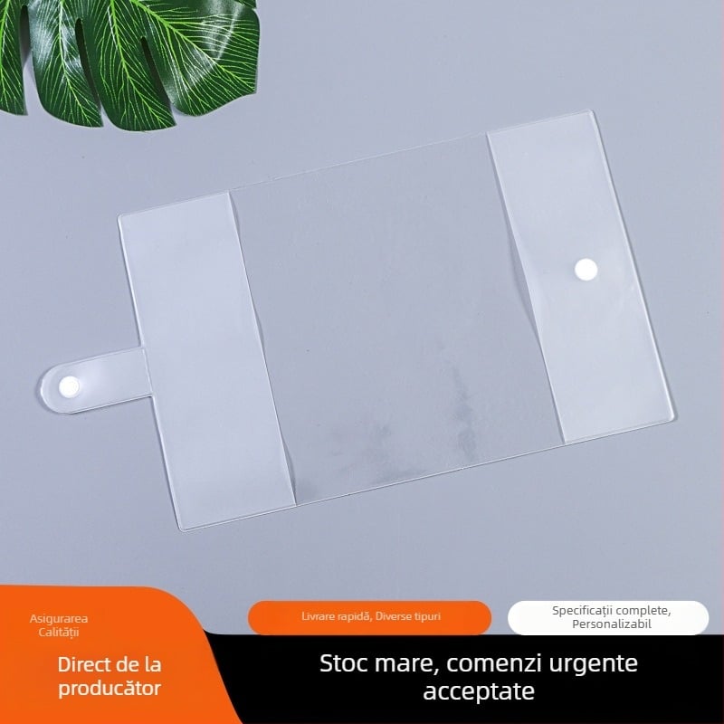 Copertă de carte transparentă, impermeabilă, set pentru elevi, format A4, folie protectoare din plastic