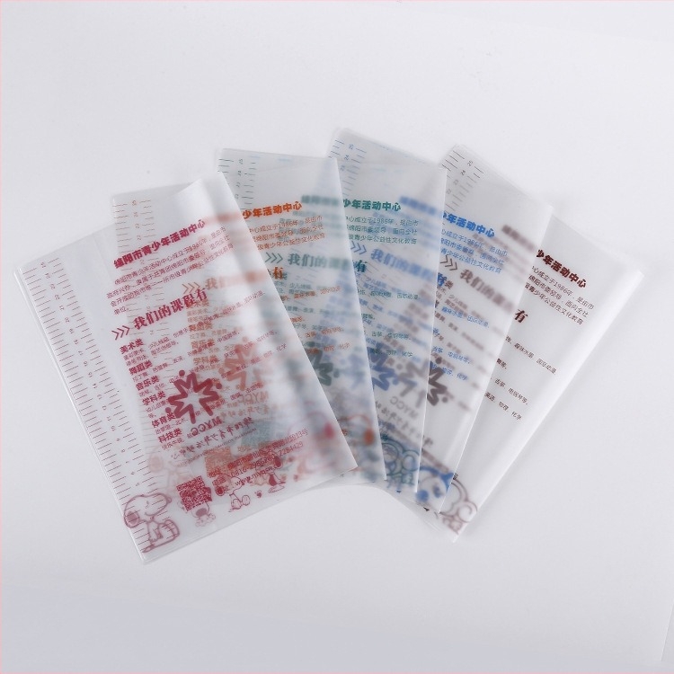 Huse transparente personalizate pentru cărți, pentru elevi de gimnaziu și primar, 16K, ilustrații color desene animate, impermeabile, realizate la comandă