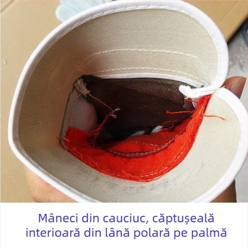 Mănuși de protecție pentru muncă Longfit, din piele de vită îngroșată, rezistente la uzură și la temperaturi înalte, anti-arzuri pentru lucrători în construcții