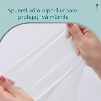 Mănuși de unică folosință, groase, rezistente, cu mansetă prelungită, impermeabile, protecție pentru uz casnic în bucătărie