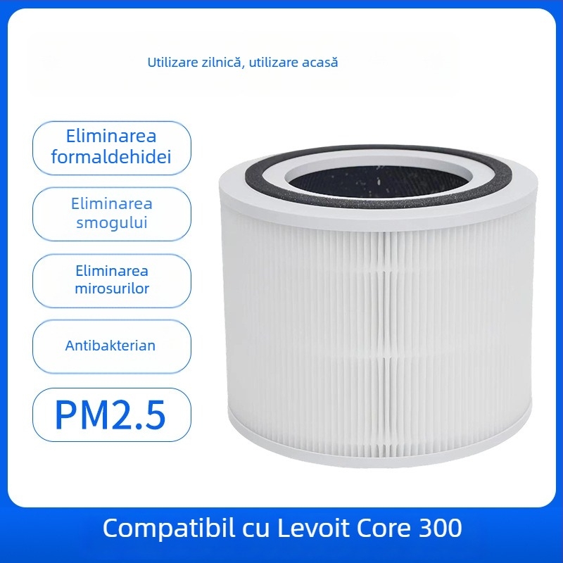 Filtru cu carbon activ pentru purificatorul Levoit Core 300/300S pentru uz casnic