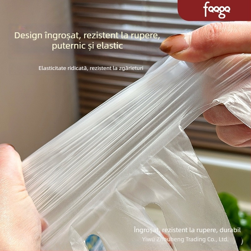FQQGQ mănuși de unică folosință din polietilenă, alimentare, transparente, pentru catering și bucătărie