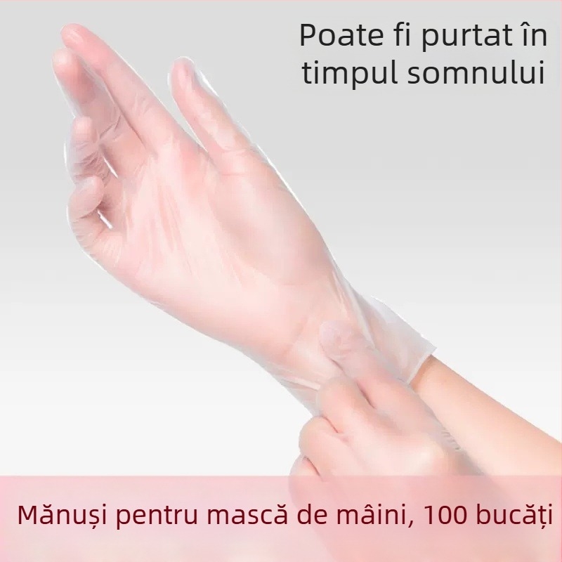 Mănuși PVC de unică folosință pentru uz spitalicesc, compatibile cu ecran tactil, îngrijire nocturnă a mâinilor