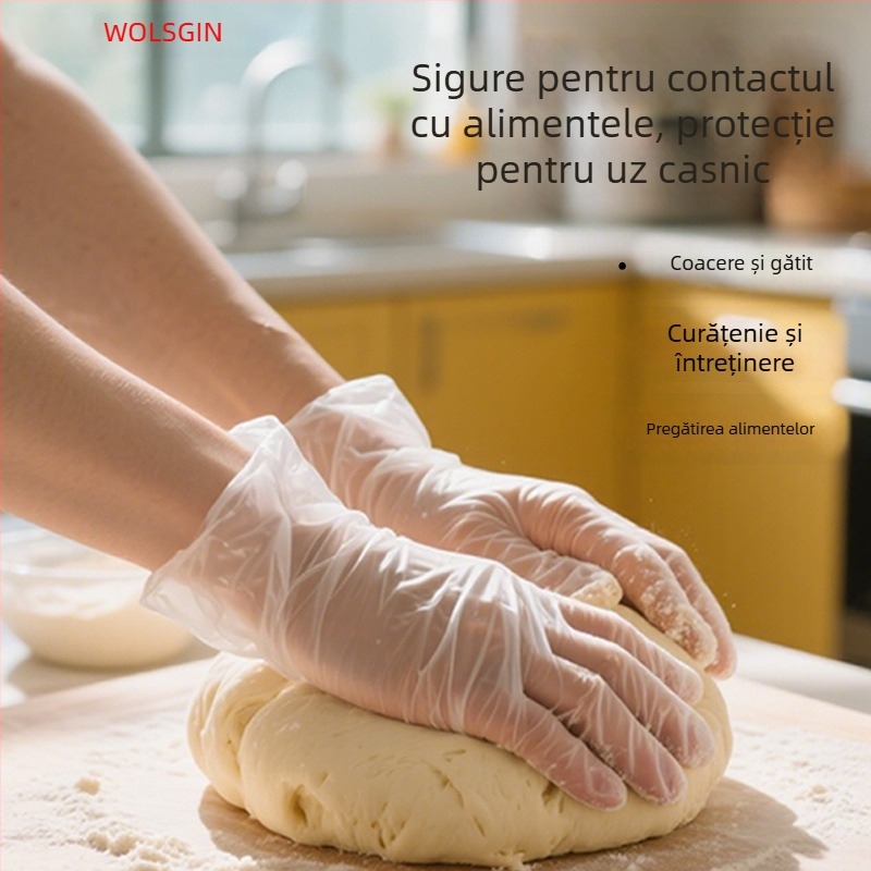 Mănuși de unică folosință din nitril, de calitate alimentară, pentru catering și cofetărie, bucătărie, groase și durabile