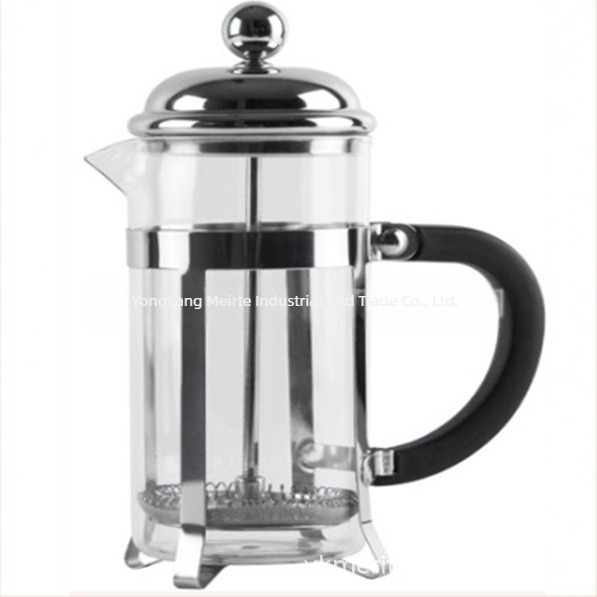 Ceainic din oțel inoxidabil cu filtru și presă franțuzească pentru ceai și cafea, uz casnic