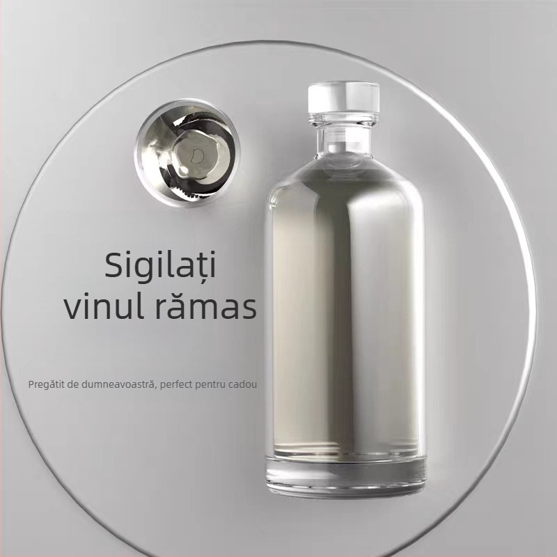 Sticlă din sticlă pentru vin de fructe, cu închidere etanșă, 500 ml, design minimalist luxos