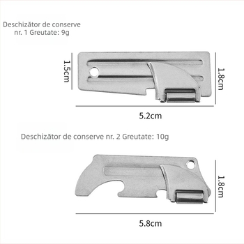 Deschizător multifuncțional din oțel inoxidabil pentru conserve, sticle și vin, instrument pliabil creativ