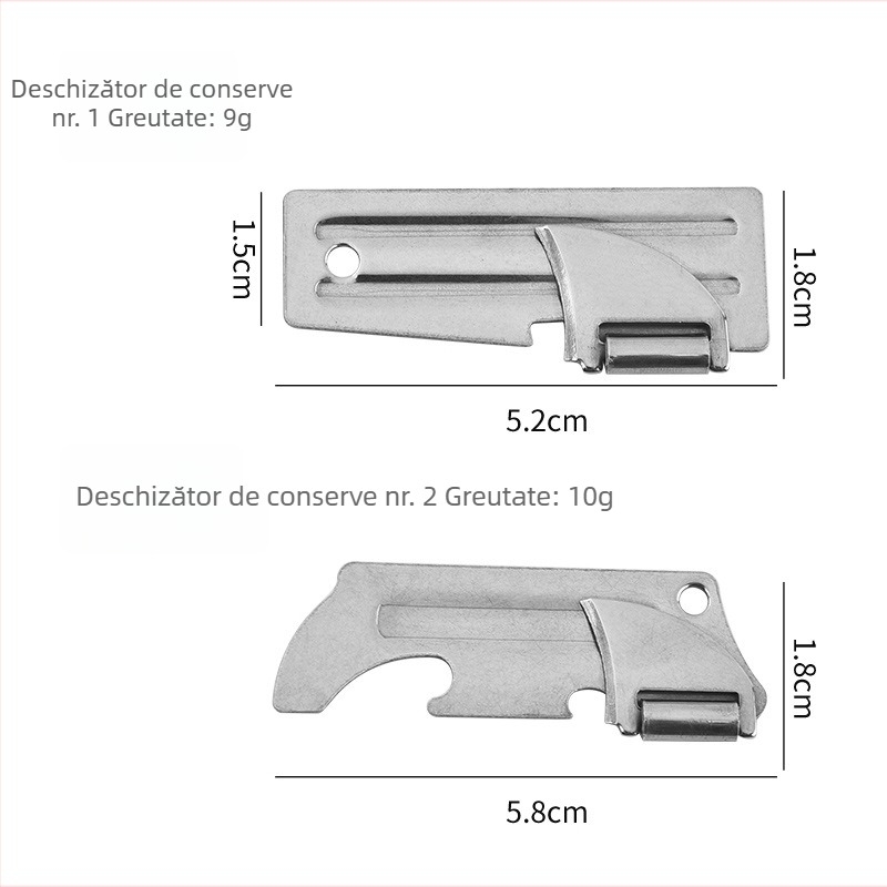 Deschizător multifuncțional din oțel inoxidabil pentru conserve, sticle și vin, instrument pliabil creativ