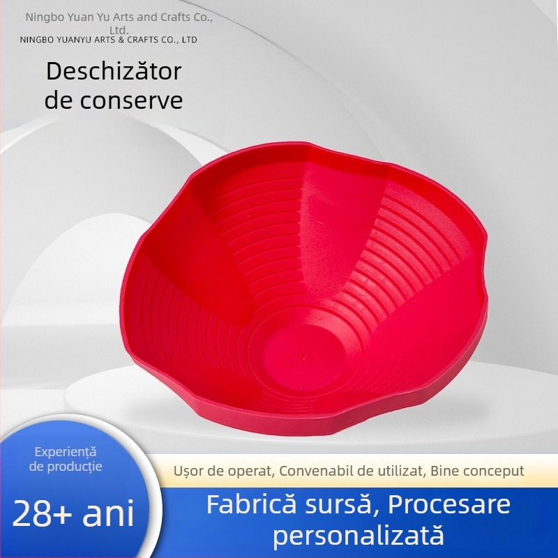 Deschizător de capace din silicon, multifuncțional, rotund, antiderapant, durabil