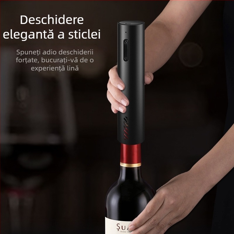 Deschizător electric de sticle, încărcare USB, din plastic