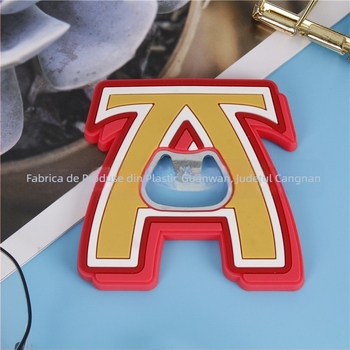 Deschizător de sticle Cartoon din PVC moale, cu magnet pentru frigider, personalizabil