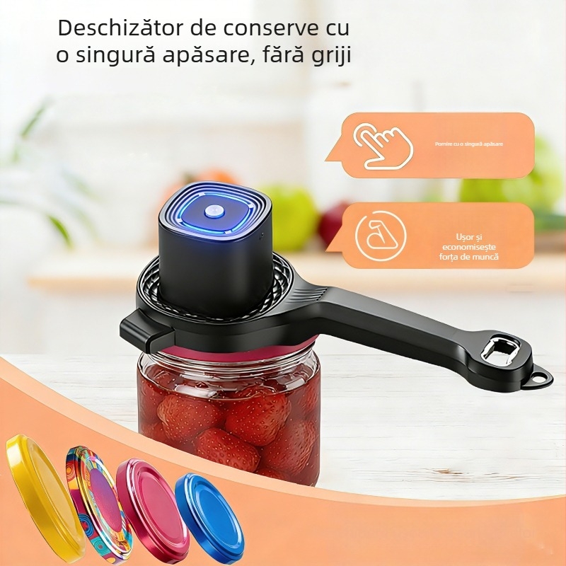Deschizător electric creativ pentru sticle de bere și deschizător multifuncțional de conserve pentru doze mari și mici