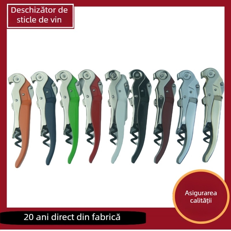 Deschizător de sticle din oțel inoxidabil, cuțit sommelier pentru vin, deschizător de bere, cadou