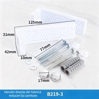 Șuruburi de montaj pentru toaletă, cu baze în formă de 7 — accesorii baie