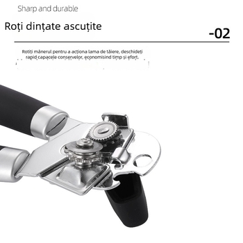 Deschizător manual 3 în 1 pentru conserve și sticle, unealtă de bucătărie multifuncțională