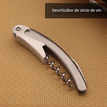 Cuțit de vin multifuncțional din oțel inoxidabil cu deschizător de sticle