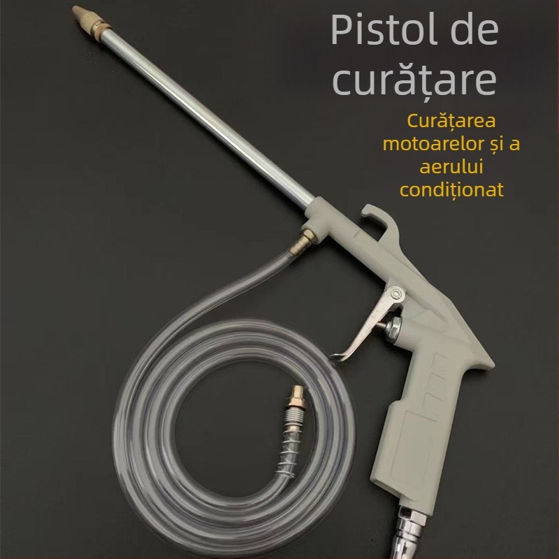 Pistol de curățare multifuncțional pentru motorul mașinii, curățare a canalelor de ulei, curățare a climatizării cu apă și aer, suflare de praf, pulverizator pneumatic