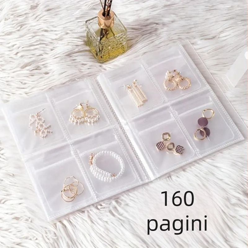 Album transparent pentru carduri cu pagini detașabile, pentru cărți de vizită și acte, organizator cu 2 sau 4 compartimente