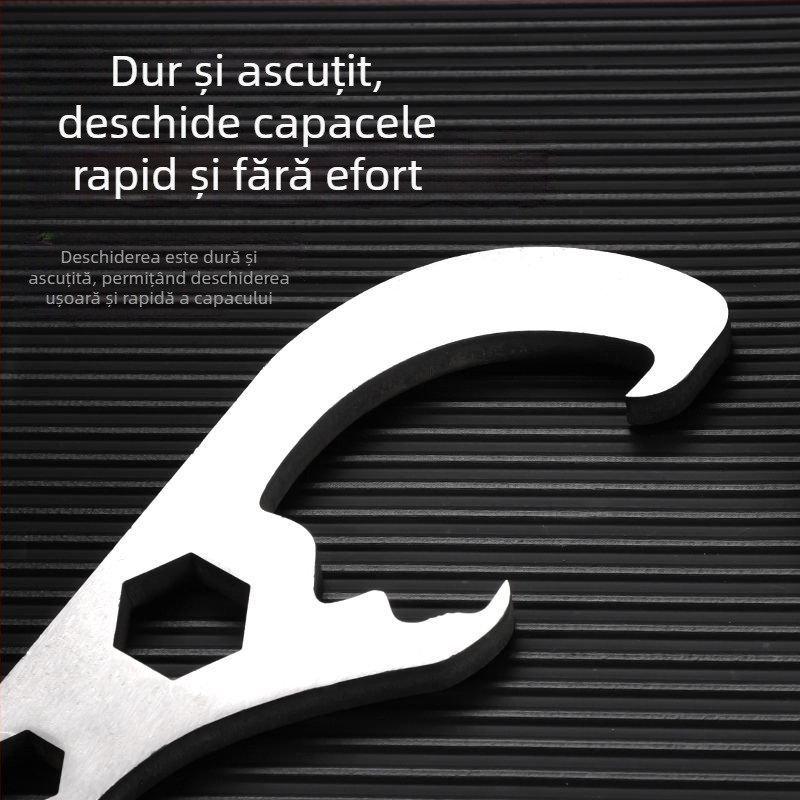 Deschizător multifuncțional din oțel pentru capacul găleții