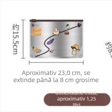 Pungi de conservare din folie de aluminiu cu ioni de argint pentru refrigerare și congelare a fructelor de mare, a cărnii, a puiului și a raței, sigilate antibacterian