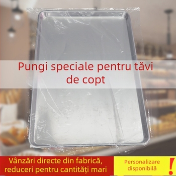 Pungă transparentă de unică folosință pentru pâine și tăvi de copt, protecție împotriva prafului și menținerea prospețimii
