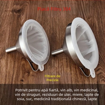 Filtru din oțel inoxidabil cu pâlnie ultra-fină pentru filtrare acasă a vinului și băuturilor spirtoase
