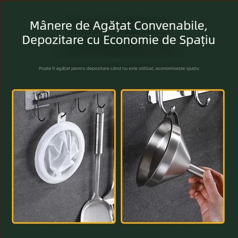 Filtru din oțel inoxidabil cu pâlnie ultra-fină pentru filtrare acasă a vinului și băuturilor spirtoase
