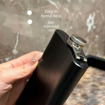 SZN flacon din oțel inoxidabil Bone Bird, portabil pentru exterior, recipient compact pentru vin