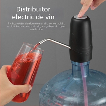 Sifon electric automat pentru vin cu filtru